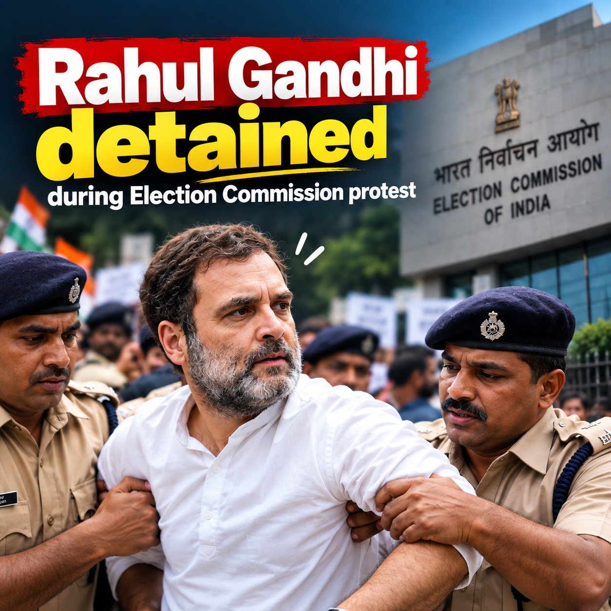 Rahul gandhi Detain